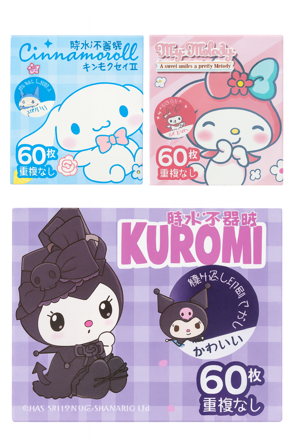 Sanrio Karakterleri Sticker (60 lı)